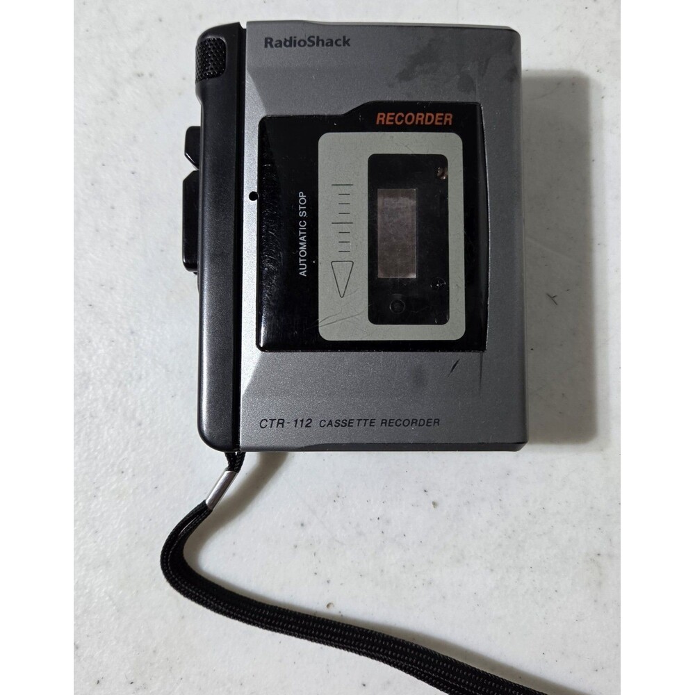 RadioShack CTR-112 Handheld Cassette Tape Recorder Tested Working VNTG